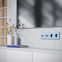 Дополнительная картинка Накладка для розетки TV+RJ45 кат. 6, S70 (деним)