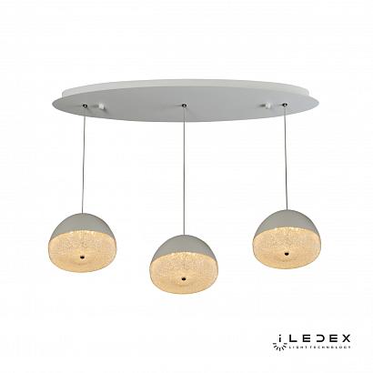 подвесной светодиодный светильник iledex flake wld8885-3a wh, доставка по Казахстану 