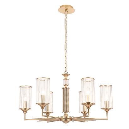 люстры люстра crystal lux gloria sp6 brass crystal lux 1910/306, доставка по Казахстану 
