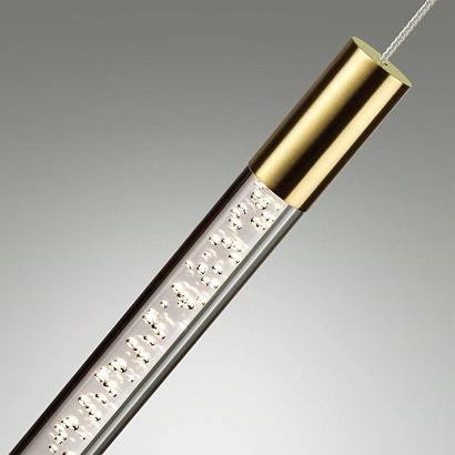 4369/5l hightech odl23 107 полированное золото/акрил с пузырьками подвесной св-к ip20 led 5w 200лм 3000k sparky, доставка по Казахстану 