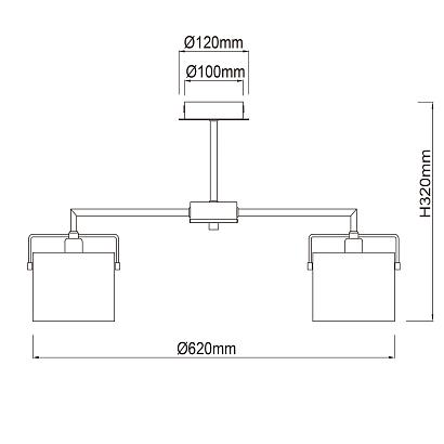 Потолочные Потолочная люстра MW-Light Сайрус 2 721010205, доставка по Казахстану 