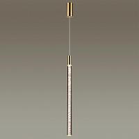 4369/5l hightech odl23 107 полированное золото/акрил с пузырьками подвесной св-к ip20 led 5w 200лм 3000k sparky, доставка по Казахстану 