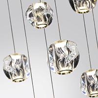 5085/120l l-vision odl25 золото/прозрачный/металл/акрил люстра каскадная led 120w 4000k 5500лм jemst, доставка по Казахстану 