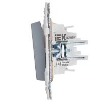 SKANDY Выключ. 1-кл. кнопоч. 10А SK-V14Gr сер. IEK 