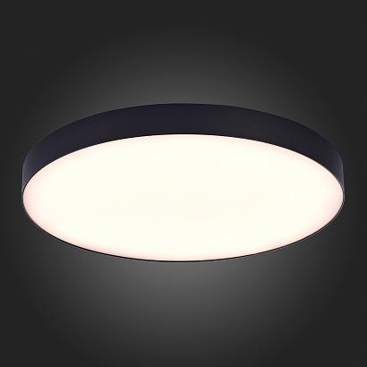 люстры st606.432.96 светильник потолочный черный led 1*96w 3000k 8 640lm ra>85 120° ip20 d600xh55 185-265v, доставка по Казахстану 