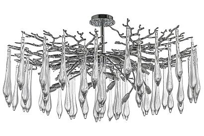 люстра потолочная dio d'arte elite tavenna h 1.3.100.108 n, доставка по Казахстану 