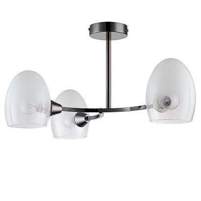 люстры 6513/3c moderni ln23 черный потолочный светильник e14 3*40w 220v kendall, доставка по Казахстану 