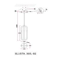 Дополнительная картинка Подвесной светодиодный светильник ST Luce Mofisto SL1579.303.02