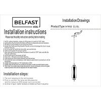 Дополнительная картинка Светильник подвесной Belfast Herbison A1952 CL GL