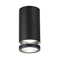 Дополнительная картинка 6605/1C HIGHTECH ODL23 563 черный/металл/пвх стойкий к УФ излучению Потолочный св-к IP65 LED GU10 7W MOTTO