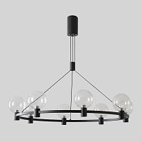 люстра crystal lux duet sp56w led black 4090/356, доставка по Казахстану 
