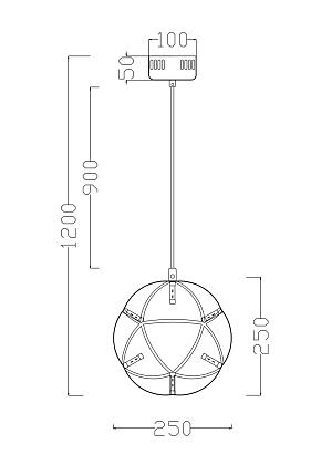 люстры подвесной светодиодный светильник freya amber fr5099pl-l6ch, доставка по Казахстану 
