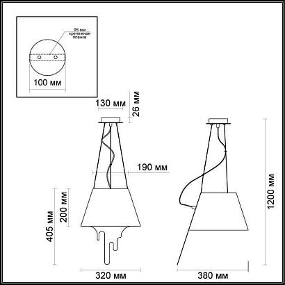подвесной светильник odeon light maestro 3979/1, доставка по Казахстану 