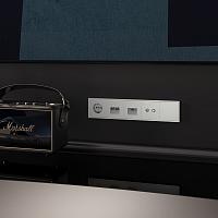Розетка телевизионная встраиваемая VOLTUM S70 оконечная TV+SAT, (сталь) VLS060405 