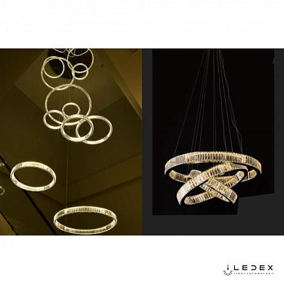 подвесной светильник iledex woodstock  10920p/3-70w-3000k (8/6/4) gold&clear iledex 10920p/3-70w-3000k (8/6/4) gl-cl, доставка по Казахстану 