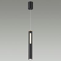6643/7l hightech odl24 черный/золото/металл/акрил подвесной светильник ip20 led 9w 3000k 220v mali, доставка по Казахстану 