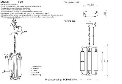 люстры люстра crystal lux люстра tomas sp4 brass crystal lux 3672/304, доставка по Казахстану 