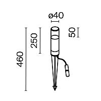 Дополнительная картинка Ландшафтный светильник Outdoor O437FL-01GF1