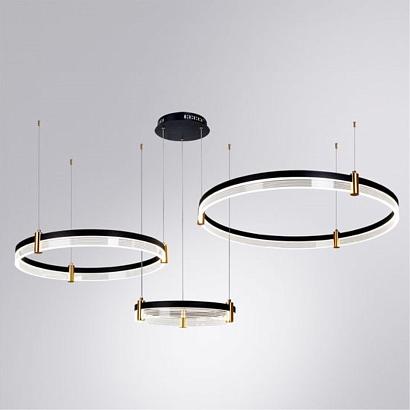люстры подвесной светодиодный светильник arte lamp mercury a2185sp-3bk, доставка по Казахстану 