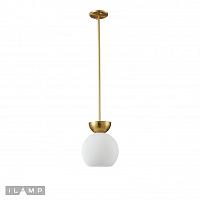 светильник подвесной ilamp mono p6079-1 gd+wh, доставка по Казахстану 