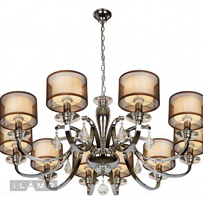 люстры подвесная люстра ilamp mario rm16001/10cr, доставка по Казахстану 