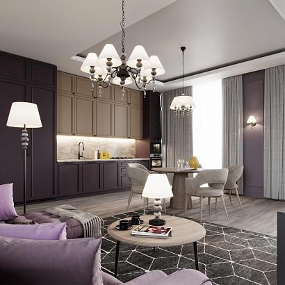 люстры 4896/5 modern odl_ex23 25 черный матов./серый/молочный металл/керамика/ткань люстра e14 5*40w sochi, доставка по Казахстану 