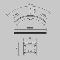 Комплектующие к светодиодной ленте Led Strip ALM-3535R-B-D-90°-1.5M купить в Алматы svet.kz
