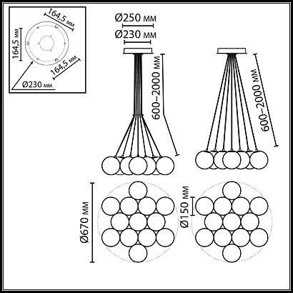 люстры 7109/13 odeon light люстра magia, доставка по Казахстану 