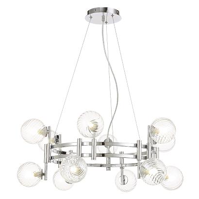 люстры подвесной светильник crystal lux luxury sp12 chrome crystal lux 2271/312, доставка по Казахстану 