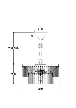 люстры люстра maytoni mod093pl-04bs, доставка по Казахстану 