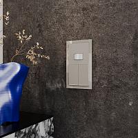 Выключатель встраиваемый VOLTUM S70 двухклавишный с подсветкой 10А, (кашемир) VLS020203 