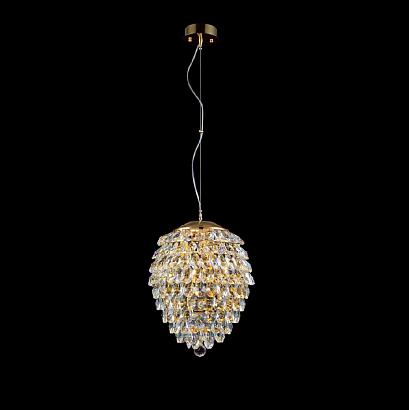 светильник подвесной crystal lux charme sp4 gold/transparent crystal lux 1374/204, доставка по Казахстану 