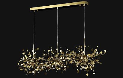 светильник подвесной crystal lux garden sp3х3 l1200 gold crystal lux 1860/209, доставка по Казахстану 