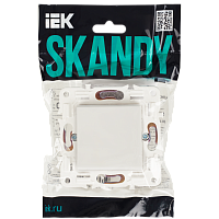 SKANDY Выключ. 1-кл. перекр. 10А SK-V03W арк. бел. IEK 