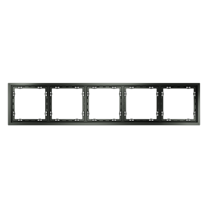 Рамка пластиковая VOLTUM S70 на 5 постов, (титан) VLS100506 