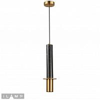 Дополнительная картинка Светильник подвесной iLamp Lofty 10705-1 BK-BR
