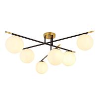 люстры потолочный светильник arte lamp alcor a2224pl-6bk, доставка по Казахстану 