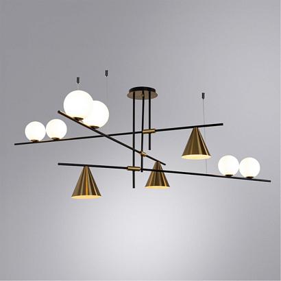 Потолочные Потолочный светильник Arte Lamp JACOB A7029PL-9BK, доставка по Казахстану 