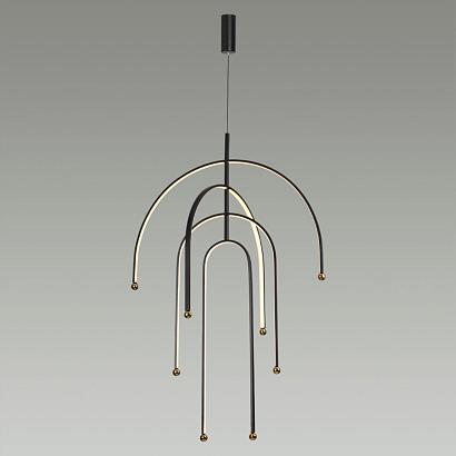 люстры 6633/95l hightech odl24 подвесной светильник  (регулируемые рожки) memfi, доставка по Казахстану 