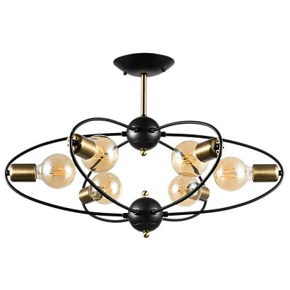 потолочная люстра arte lamp glasgow a1963pl-6bk, доставка по Казахстану 