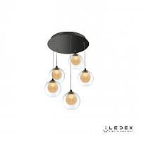 подвесная светодиодная люстра iledex oblivion c4457-5r cr, доставка по Казахстану 