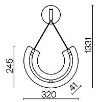 Дополнительная картинка Настенный светильник (бра) Maytoni P091WL-L18G3K
