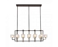 newport 4400 4408+4/s black glossy , подвесной светильник, black glossy clear crystal clear glass l157*57*h52/160 cm, доставка по Казахстану 