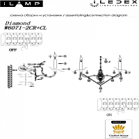Бра iLamp Diamond W6071-2 CR+CL