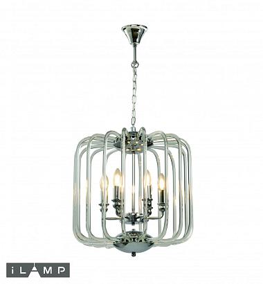 подвесная люстра ilamp mono p2481-6 chrome, доставка по Казахстану 