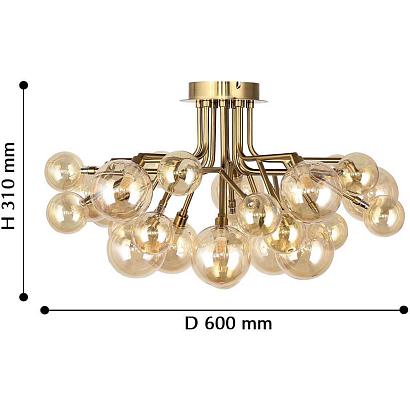 люстры потолочная люстра favourite lash 2525-10u, доставка по Казахстану 