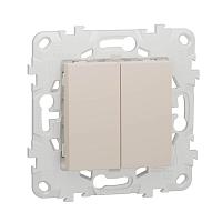 Выключатель двухклавишный Schneider Electric Unica New NU521144 