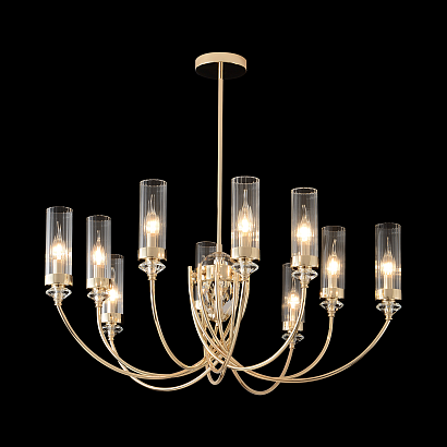 люстра crystal lux secret sp10 gold 4050/310, доставка по Казахстану 