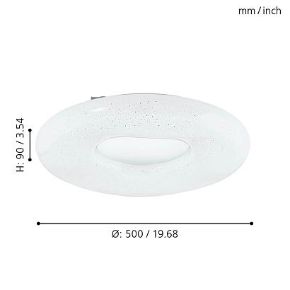 люстры потолочный светильник eglo zamudilo с пультом ду 99342, доставка по Казахстану 