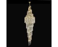 newport 8240 8246/c gold new , люстра, gold clear crystal d80*h300/200 cm e14 46*40w, доставка по Казахстану 